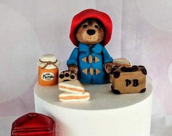 Fondant Paddington Bear Vintage/Classic style inspired set