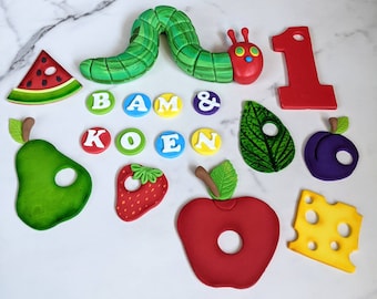 Fondant Hungry Caterpillar Cake Topper
