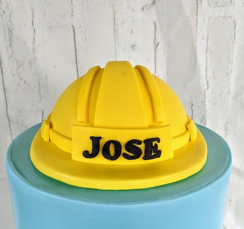 Fondant Construction Trucks Cake Topper Set Etsy