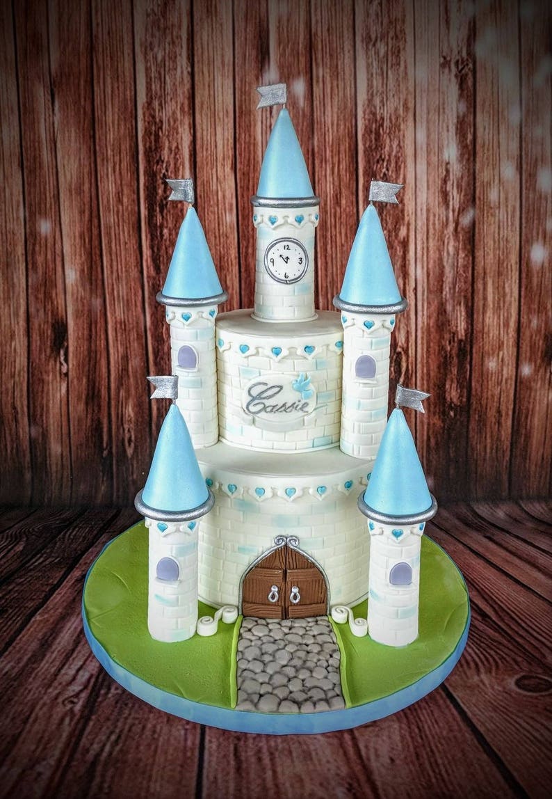 Fondant Princess Castle Towers cake set DIY image 1