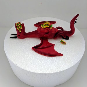 Dragons Love Tacos inspire Fondant cake topper with fondant taco's