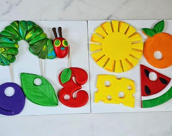 2D Caterpillar set Fondant