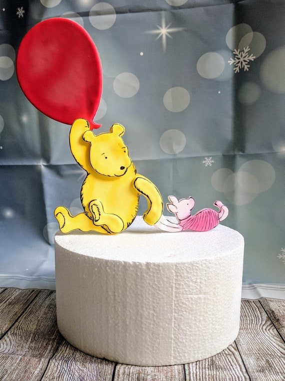 Winnie The Pooh Fondant cake topper, winnie pooh and tiger,Winnie Pooh  birthday, Winnie The Pooh baby shower