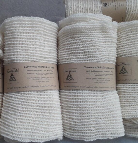 Single Strand Llanwenog /bluefaced Leicester Knitted Tubes for Etsy