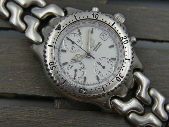 90's vintage mens Tag Heuer S/EL link CG 2110 RO automatic