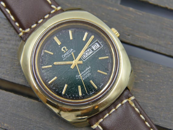 Omega Seamaster Cosmic 2000 Automatic Cal 1022 Ref. 166.133 Green Vintage 70s Etsy Canada