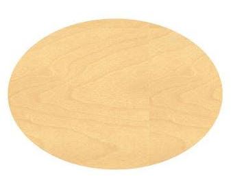 Oval Wood Cutout Small Sizes Up 12 Inches  -  Wall Decor Projects or Other Use