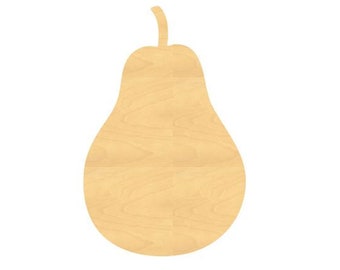 Pear Wood Cutout Small Sizes Up to 12 Inches  - Shapes for Projects or Other Use