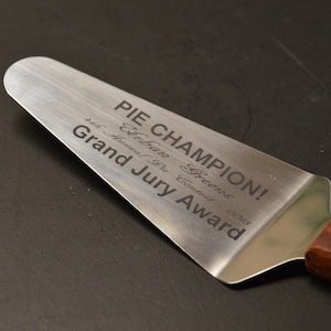 Pie Server Engraved and Personalized Stainless Steel With Font Choices image 4