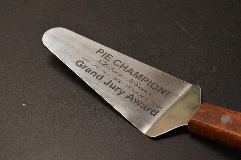 Pie Server Engraved and Personalized Stainless Steel With Font Choices image 4