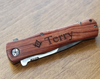 Custom Knives Engraved with Name Or Other Options