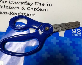 Left Handed Scissors Personalized Left Handed Scissors Lefty Scissors With  Custom Engraving Kids Scissors Office Supplies 
