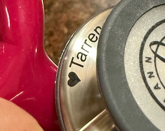 Personalized Engraved Name or Phrase on Stethoscope | For Healthcare or Veterinary Students and Professionals