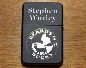 Beards and Bucks Personalized Gift Lighters