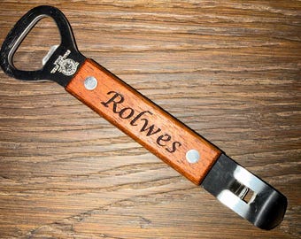 Can Opener - Personalized With Name Logo or Other Text - Bottle Opener On The Opposite End