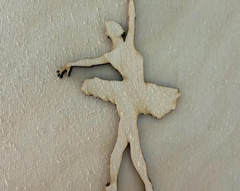 Ballerina Wood Cutout – Dance Recital Wall Art, Nursery Decor, Craft Project