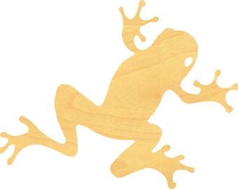 Tree Frog Wood Cutout Sign - Large Cabin Wall Art for Nature Lovers, DIY Crafts