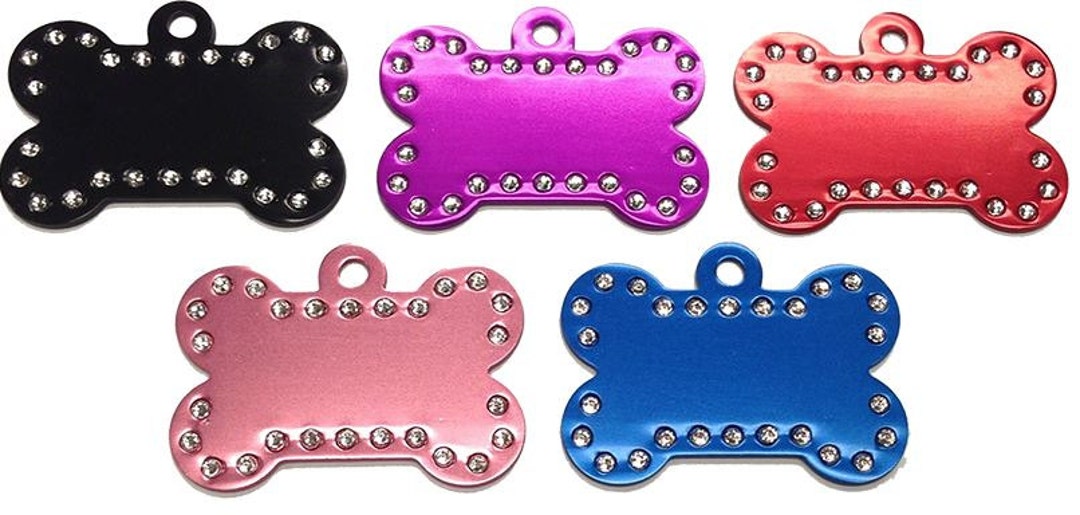 Dog Tags for Pets With Bling Etsy