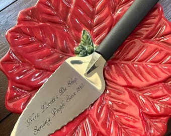 Personalized Engraved Pie Server - Custom Serveware for Weddings, Anniversaries, and Special Occasions