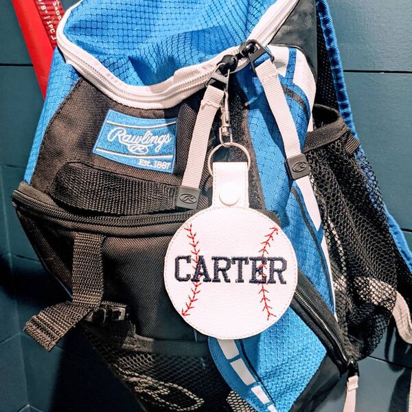 Baseball Bag Tag Etsy
