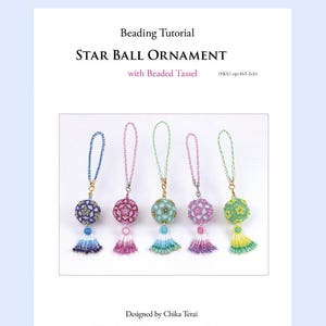 PDF Pärlmönster för pärlstjärnbollsprydnad, väskberlock och julgransprydnader, ept363-2