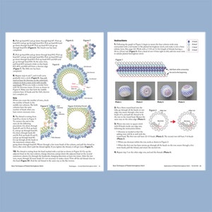 Beading tutorial for plaited herringbone stitch, seed bead pattern, pdf beading, ept-plated-he 画像 4