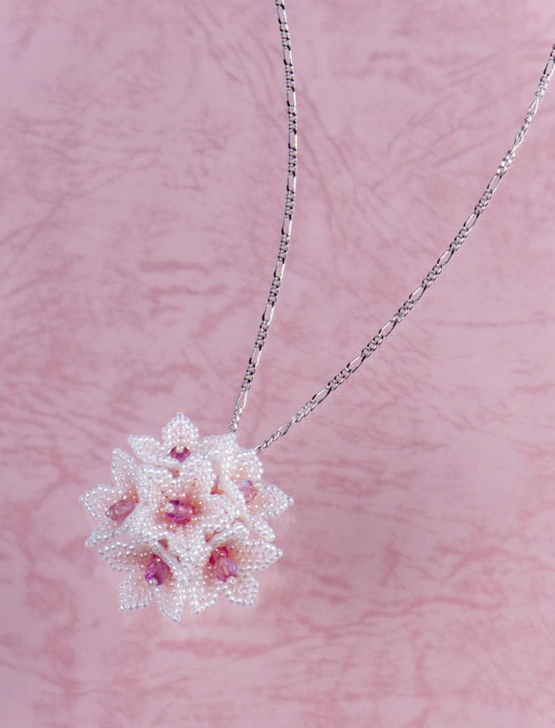 Pink Flower Dome Pendant Cherry Blossom Jewelry Lovely - Etsy