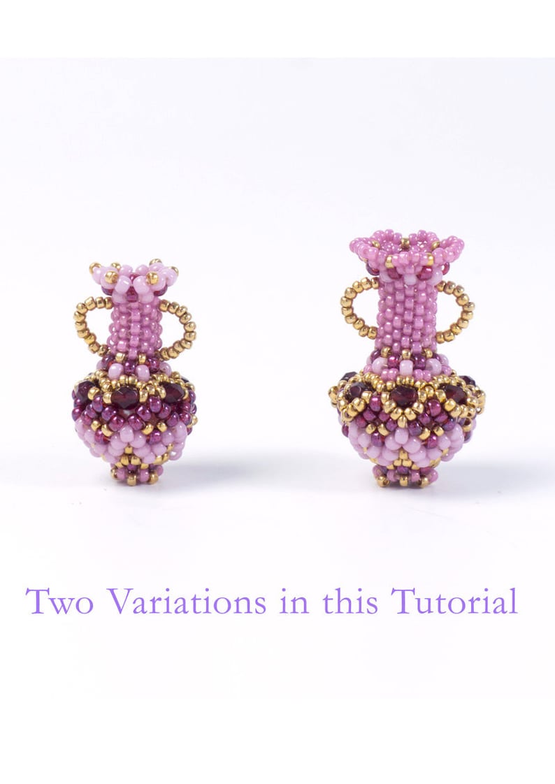 Seed Bead Pattern for Beaded Bottle Charm PDF Beading Etsy