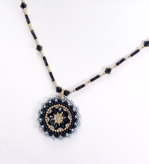 swarovski necklace circle pendant