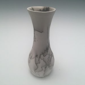 nice thin Horsehair Raku vase.  Wheel thrown.  Hand made.