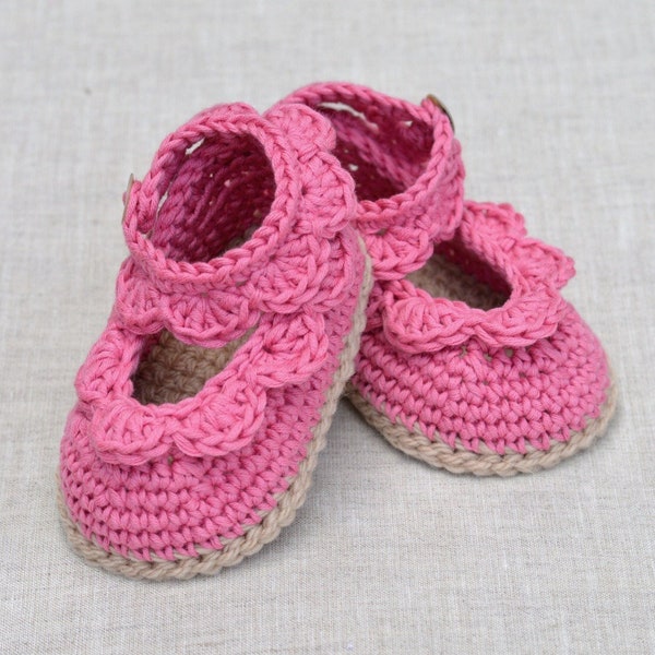 Baby Sandals CROCHET PATTERN, Easy Baby Shoes pattern, Baby Girl Shoes, 3 sizes, Baby Booties Photo Tutorial, Digital File, Instant Download