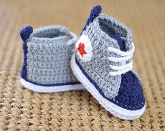 Crochet Pattern Baby Sneakers Easy Baby Bootie Pattern Photo Tutorial Improving Beginner PDF Instant Download