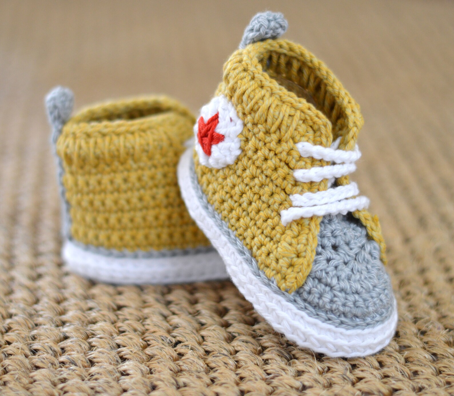 Crochet Pattern Baby Sneakers Easy Baby Bootie Pattern Photo Etsy UK