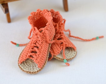 Crochet Pattern Baby Gladiator Booties Baby Sandals Crochet Pattern Easy Beginner Tutorial Instant Download Digital File