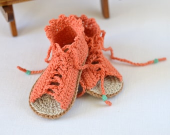 Crochet Baby Gladiator Sandals Pattern: Easy Beginner Tutorial (Digital File)