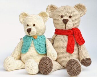 Crochet Bear Pattern, Easy Teddy pattern,  Classic Teddy Bear Pattern, Bertie Bear, PDF Digital File Instant Download
