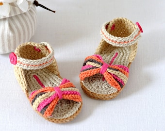 Crochet Baby Sandals Pattern: Paris Style, Photo Tutorial (PDF)