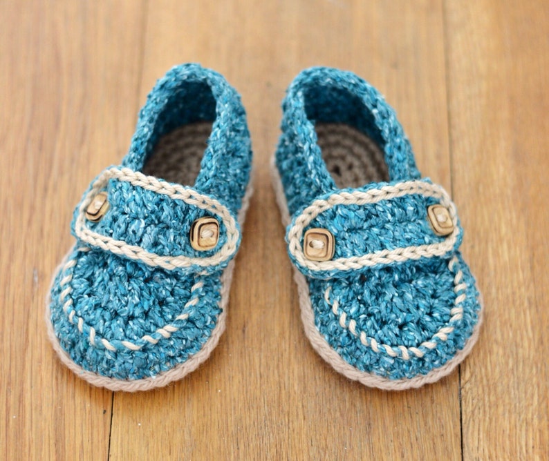 CROCHET Pattern Baby Shoes, Baby Loafers Pattern, Easy Crochet Pattern, Baby Boy booties, Digital file, Instant Download PDF image 3