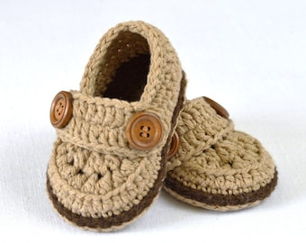 Crochet Baby Loafers Pattern: Easy Crochet Shoes (3-6, 6-12 Months) (Digital Download)