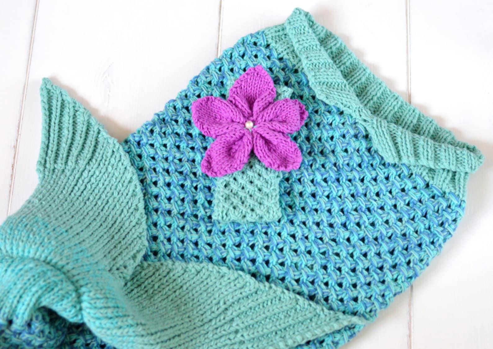 Mermaid Tail Blanket KNITTING PATTERN Multiple Sizes for Etsy UK