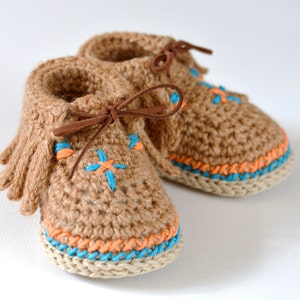 CROCHET PATTERN Baby Moccasin Shoes PDF File Instant Download image 3