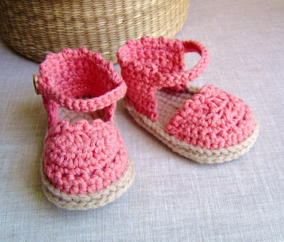 CROCHET PATTERN Baby Espadrilles Baby Sandals Pattern Easy Etsy