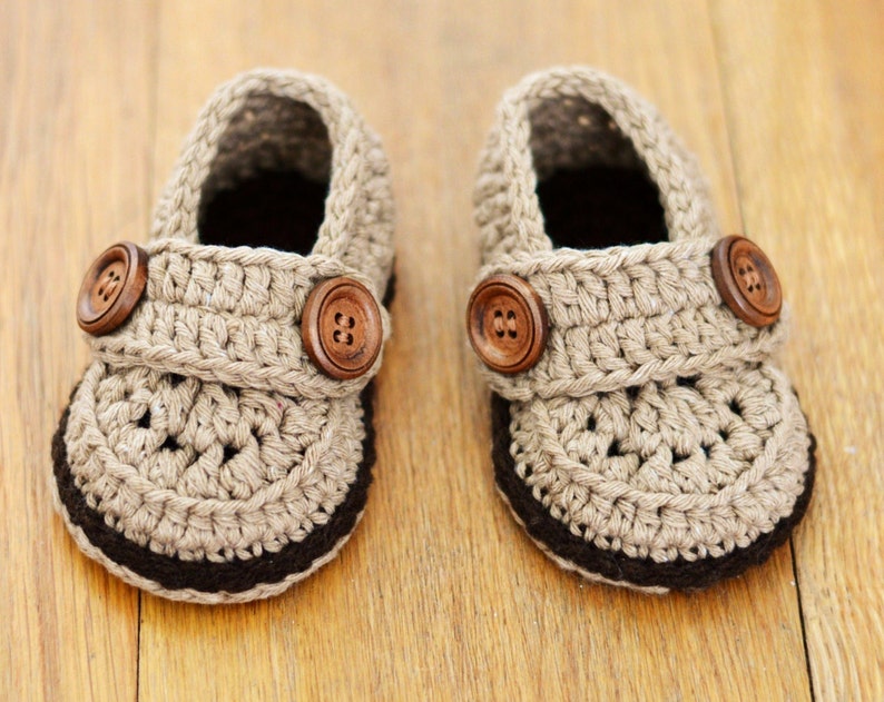 CROCHET Pattern Baby Shoes, Baby Loafers Pattern, Easy Crochet Pattern, Baby Boy booties, Digital file, Instant Download PDF image 5
