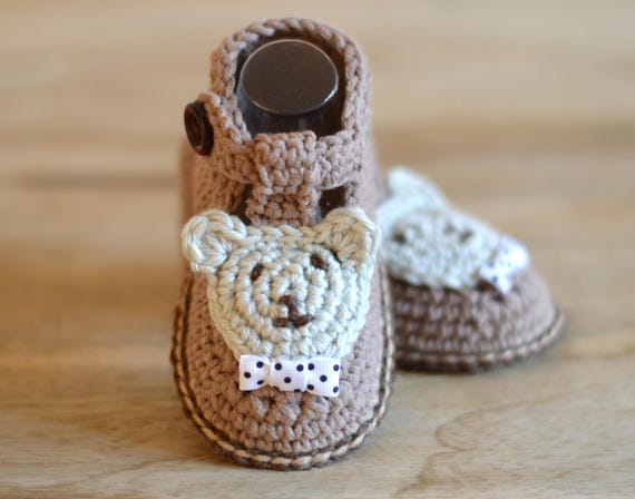 Bear hotsell baby booties