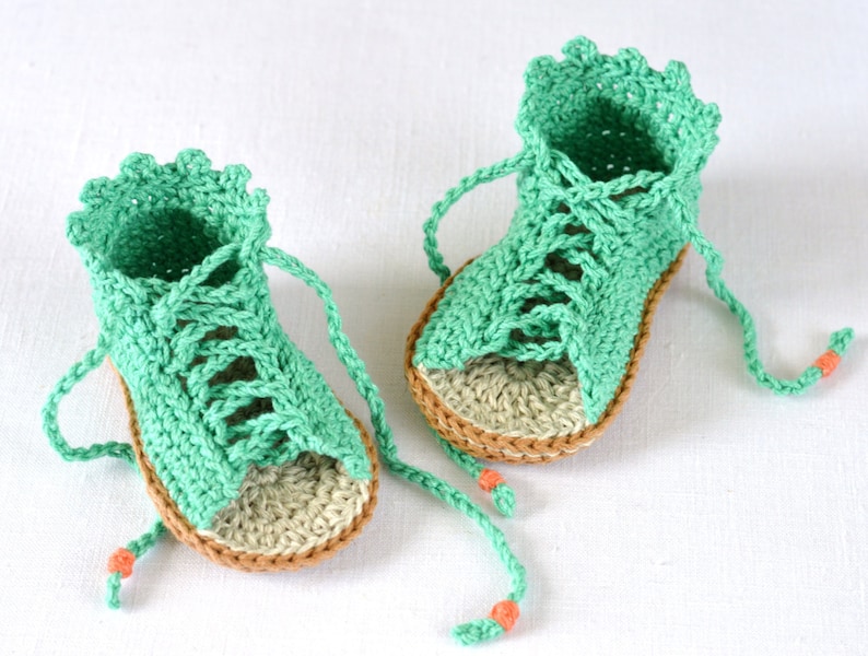 CROCHET PATTERN Baby Sandals Baby Gladiator Sandals Crochet Pattern Photo Tutorial Instant Download Digital File image 4