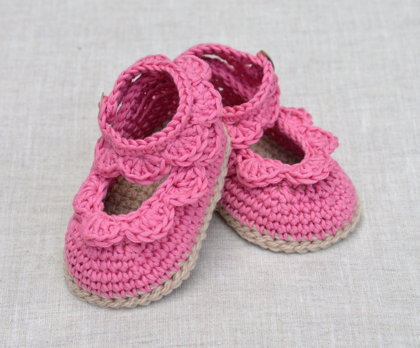 CROCHET PATTERN Baby Sandals with Scallops Easy Crochet Etsy