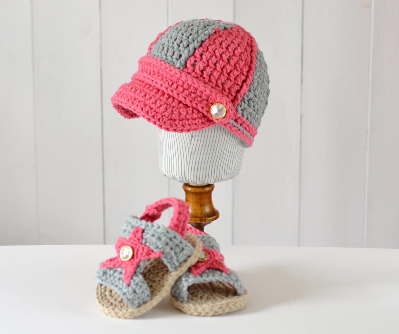 CROCHET PATTERN Baby Baseball 4th July Cap 2 versions Baby Etsy