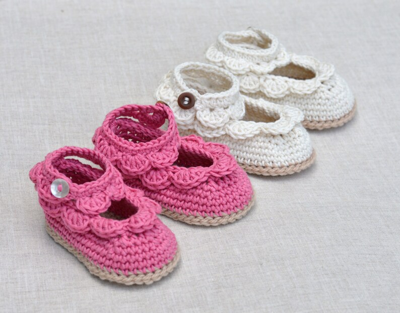 CROCHET PATTERN Baby Sandals with Scallops Easy Crochet Etsy