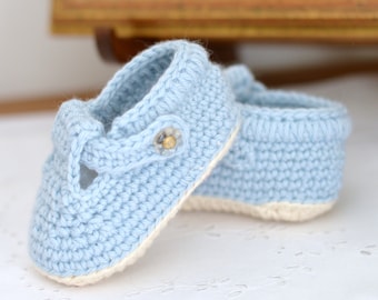 Baby T-Bar Booties Crochet Pattern: Classic Style (Digital Download)