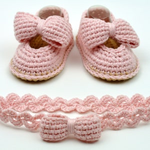 Baby Shoes Crochet Pattern / Baby headband Crochet Pattern / 3 Sizes / Easy Booties Crochet Pattern PDF image 6